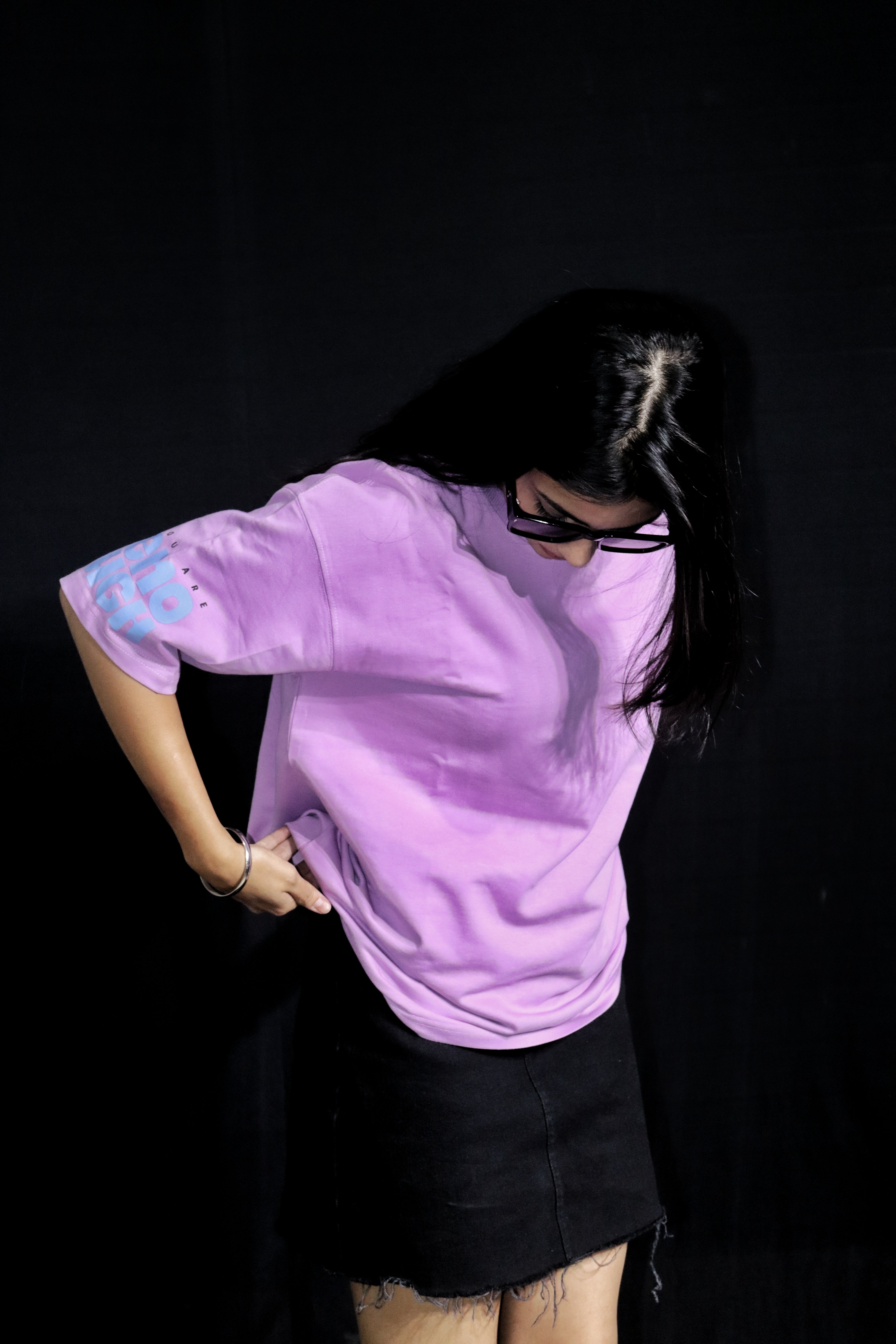 YAMIZ — Lavender Evolve Tee
