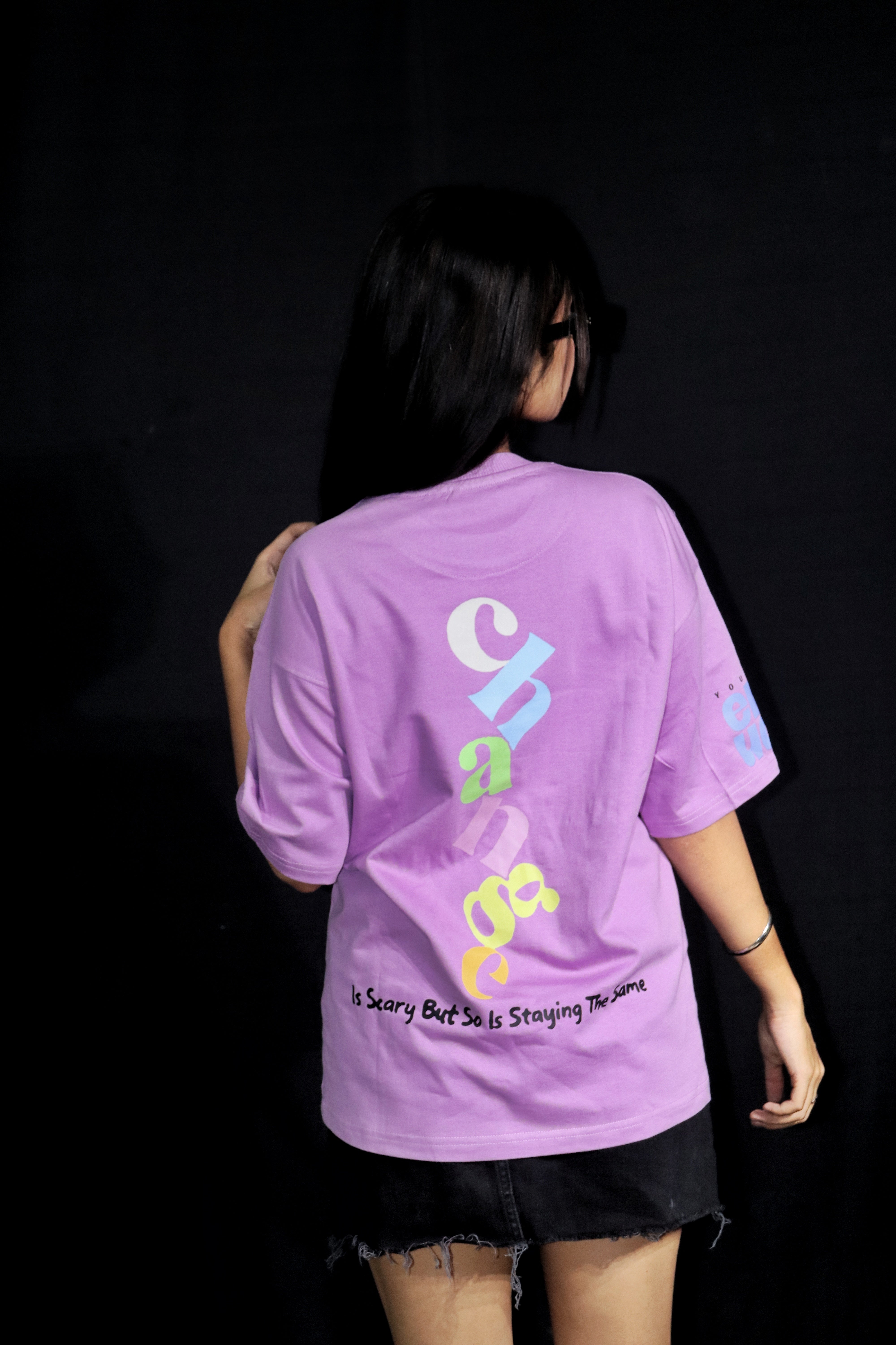 YAMIZ — Lavender Evolve Tee